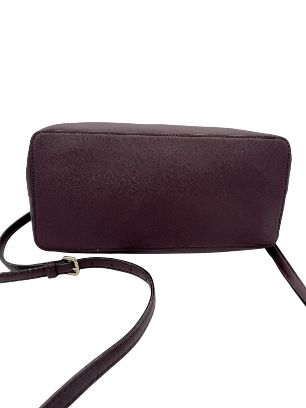 Kate Spade Laurel Way Evangelie Satchel Burgundy Saffiano Leather - Picture 7 of 14